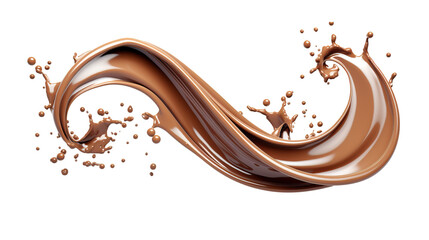  Milk and chocolate tornado or Twister shape Splash