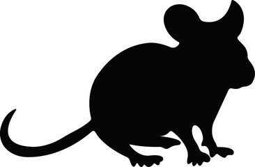 mouse animal icon in trendy flat style. isolated on transparent background. rat, mice sign symbols design use vector for apps and website