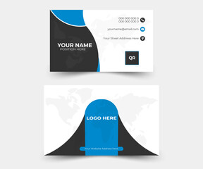 business card corporate official minimal creative abstract professional informative business card design. Modern Creative & Clean business style business card.	