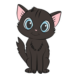 gato marrom fofo sentado