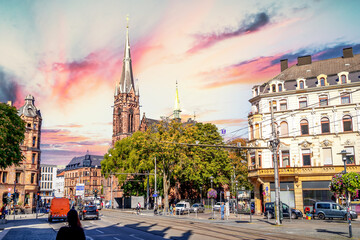 Kirche, Saarbrücken, Saarbruecken, Saarland, Deutschland 