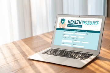 Health insurance web site modish registration system for easy form filling