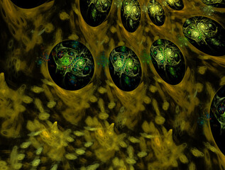 Imaginatory fractal abstract background Image