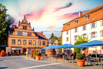 Altstadt, Ottweiler, Rheinland Pfalz, Deutschland  - obrazy, fototapety, plakaty