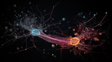 neurons being linked fast connections 