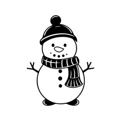 snowman icon. Vector concept illustration for design.