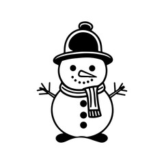 snowman icon. Vector concept illustration for design.