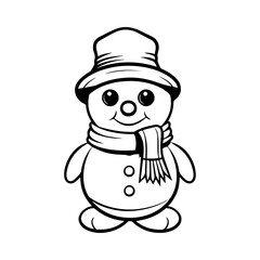 snowman icon. Vector concept illustration for design.