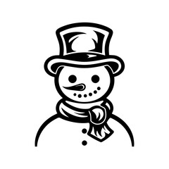 snowman icon. Vector concept illustration for design.