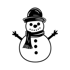 snowman icon. Vector concept illustration for design.