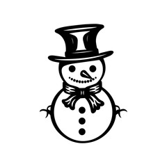 snowman icon. Vector concept illustration for design.