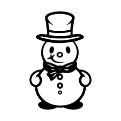 snowman icon. Vector concept illustration for design.