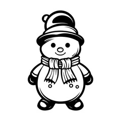 snowman icon. Vector concept illustration for design.
