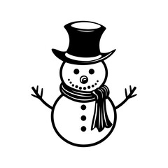 snowman icon. Vector concept illustration for design.