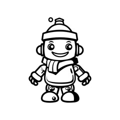 snowman icon. Vector concept illustration for design.