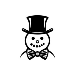 snowman icon. Vector concept illustration for design.