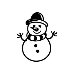 snowman icon. Vector concept illustration for design.