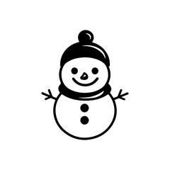 snowman icon. Vector concept illustration for design.