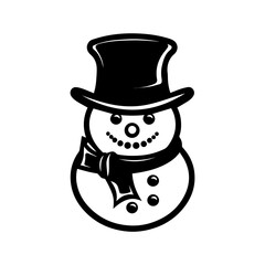 snowman icon. Vector concept illustration for design.