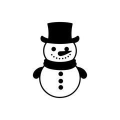 snowman icon. Vector concept illustration for design.