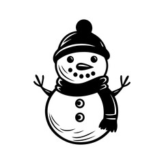 snowman icon. Vector concept illustration for design.