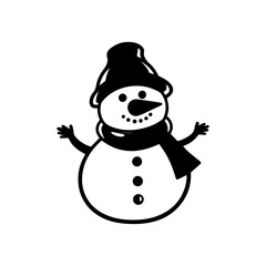 snowman icon. Vector concept illustration for design.