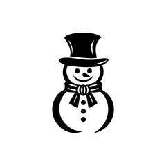snowman icon. Vector concept illustration for design.