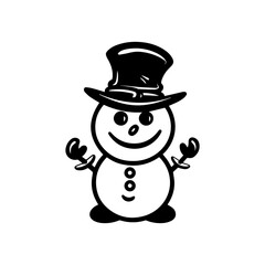snowman icon. Vector concept illustration for design.