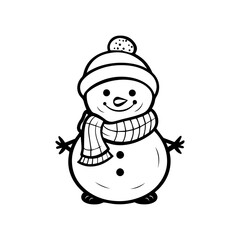 snowman icon. Vector concept illustration for design.