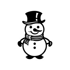snowman icon. Vector concept illustration for design.