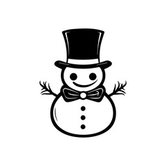 snowman icon. Vector concept illustration for design.