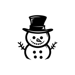 snowman icon. Vector concept illustration for design.