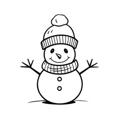 snowman icon. Vector concept illustration for design.