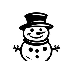 snowman icon. Vector concept illustration for design.