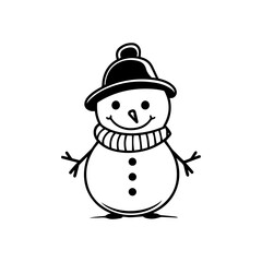 snowman icon. Vector concept illustration for design.