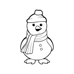 snowman icon. Vector concept illustration for design.