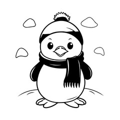 snowman icon. Vector concept illustration for design.