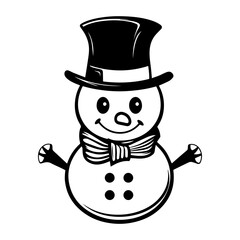 snowman icon. Vector concept illustration for design.