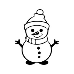 snowman icon. Vector concept illustration for design.