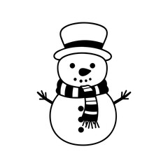 snowman icon. Vector concept illustration for design.