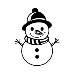 snowman icon. Vector concept illustration for design.