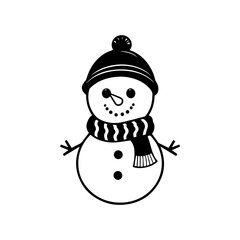 snowman icon. Vector concept illustration for design.