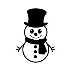 snowman icon. Vector concept illustration for design.