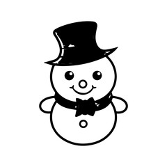 snowman icon. Vector concept illustration for design.