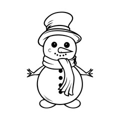 snowman icon. Vector concept illustration for design.