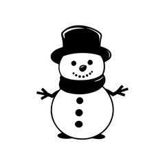 snowman icon. Vector concept illustration for design.