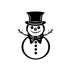 snowman icon. Vector concept illustration for design.