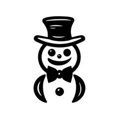 snowman icon. Vector concept illustration for design.