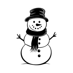 snowman icon. Vector concept illustration for design.
