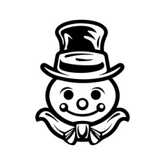 snowman icon. Vector concept illustration for design.